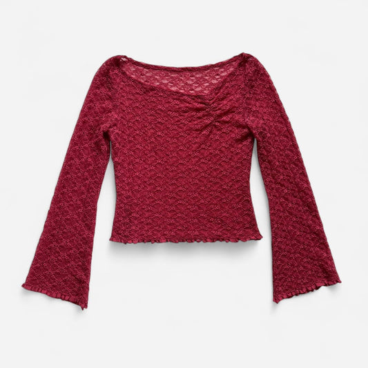 Lacy Bell Sleeve Top (M/L)
