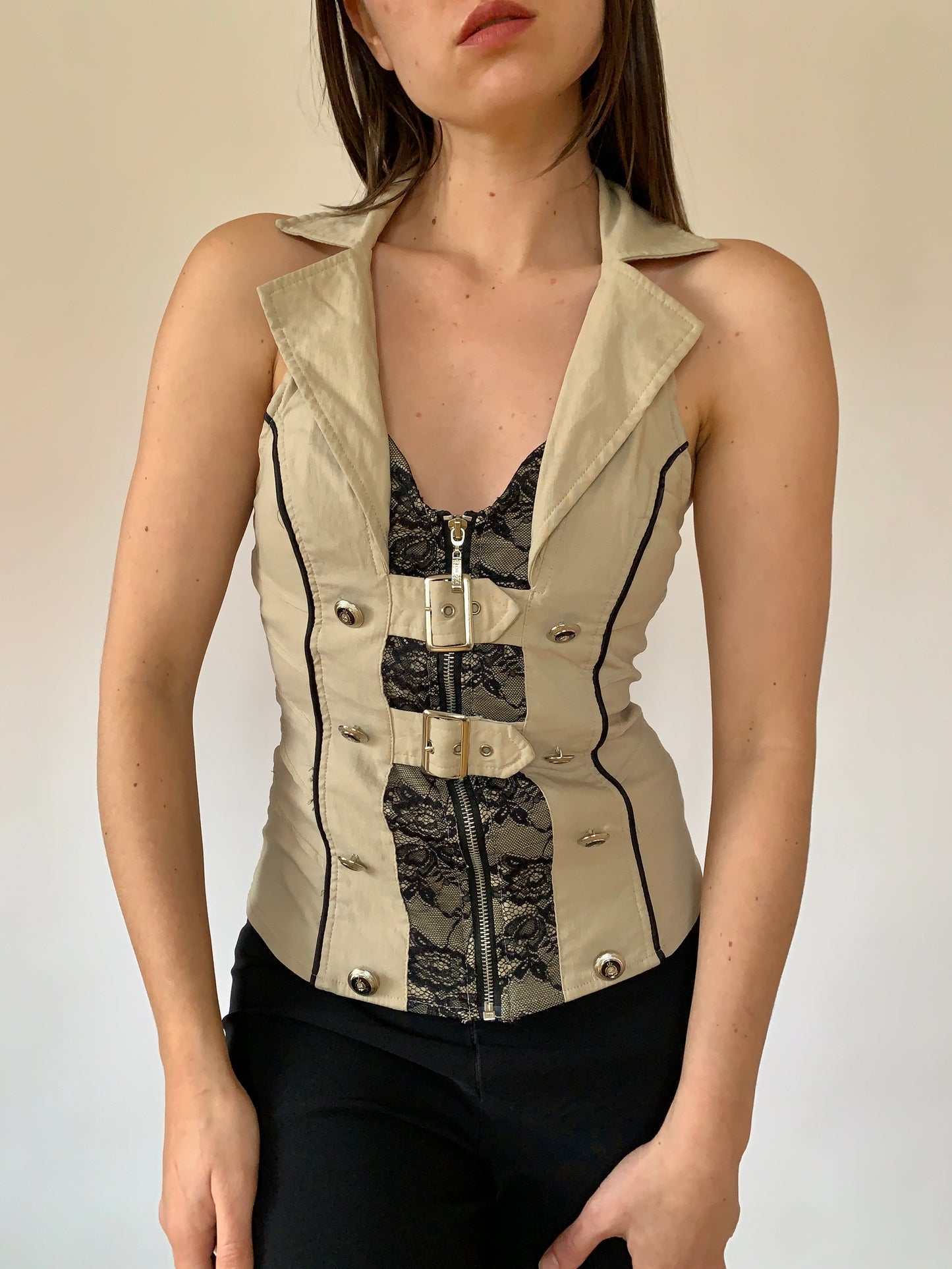 Y2K Buckle Top - Large