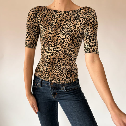 90s Leopard Top (XS/S)