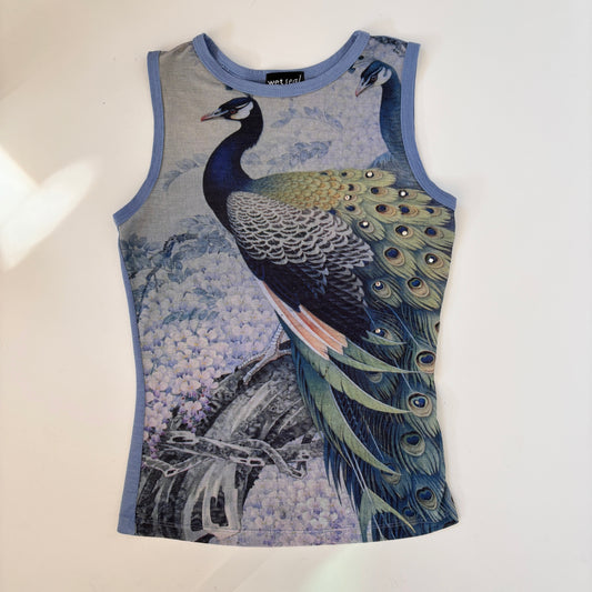 Y2K Mesh Peacock Tank (S)