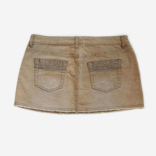 Y2K Corduroy Mini Skirt (M)