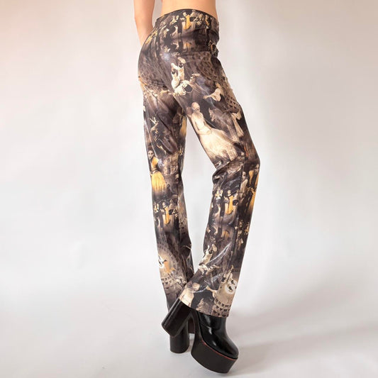 Y2K Novelty Print Pants (M)