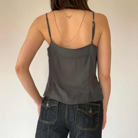 2000s Armani Silk Slate Tank (S/M)