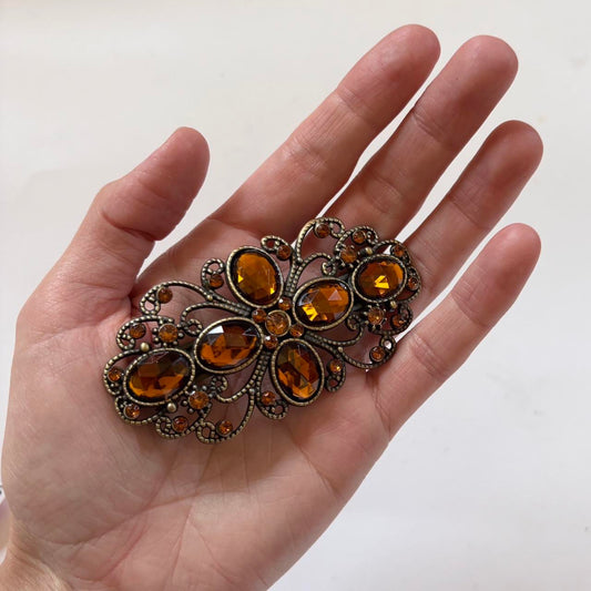 2000s Deadstock Decorative Rhinestone Hair Clip