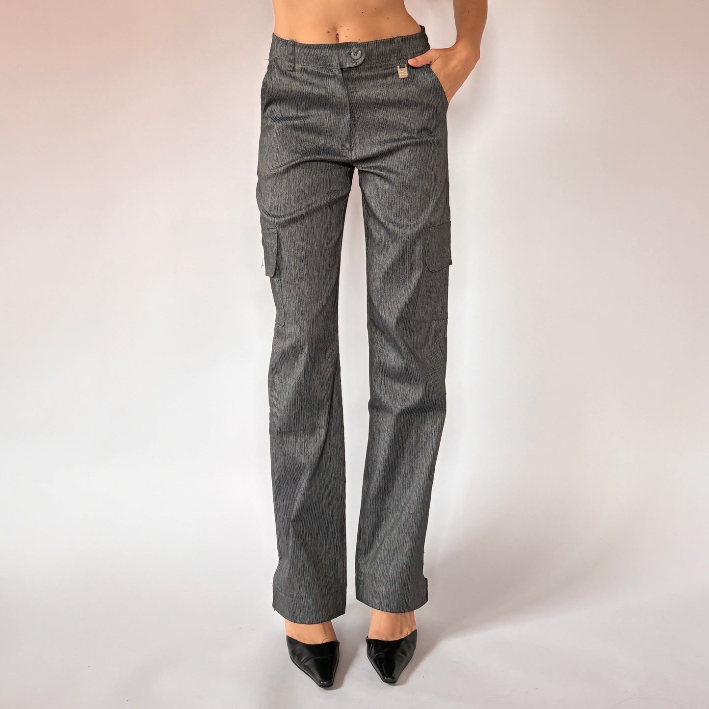 Charcoal Stretch Cargos (S)