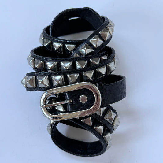 Vintage Studded Leather Belt (M/L)