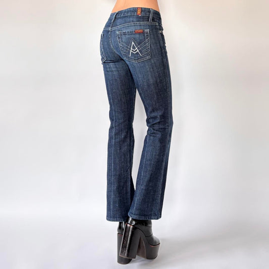 Low Rise Dark Wash Seven Jeans (XXS)