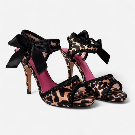 Betsey Johnson Leopard Heels (7.5)