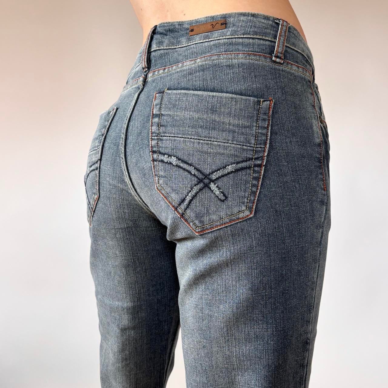 Y2K Low Rise Flare Jeans (S)