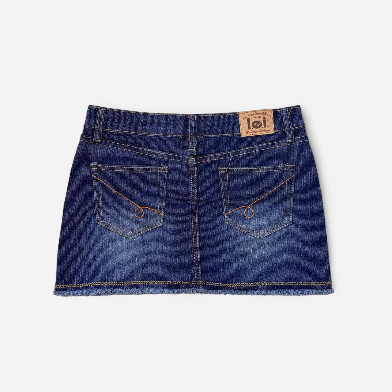 Y2K Deadstock Denim Mini Skirt (XS)