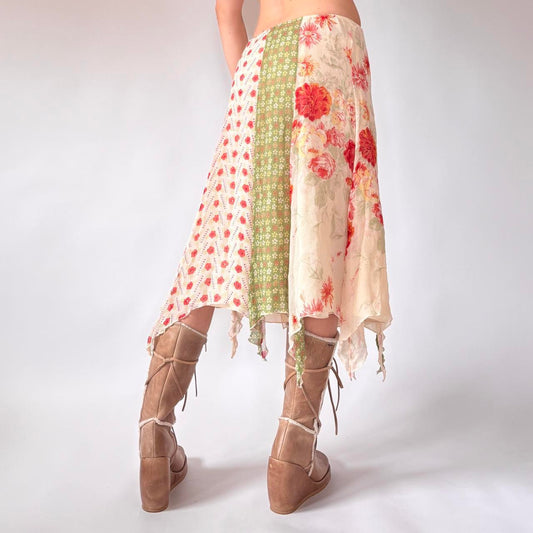 Y2K Silk Fairy Skirt (S)