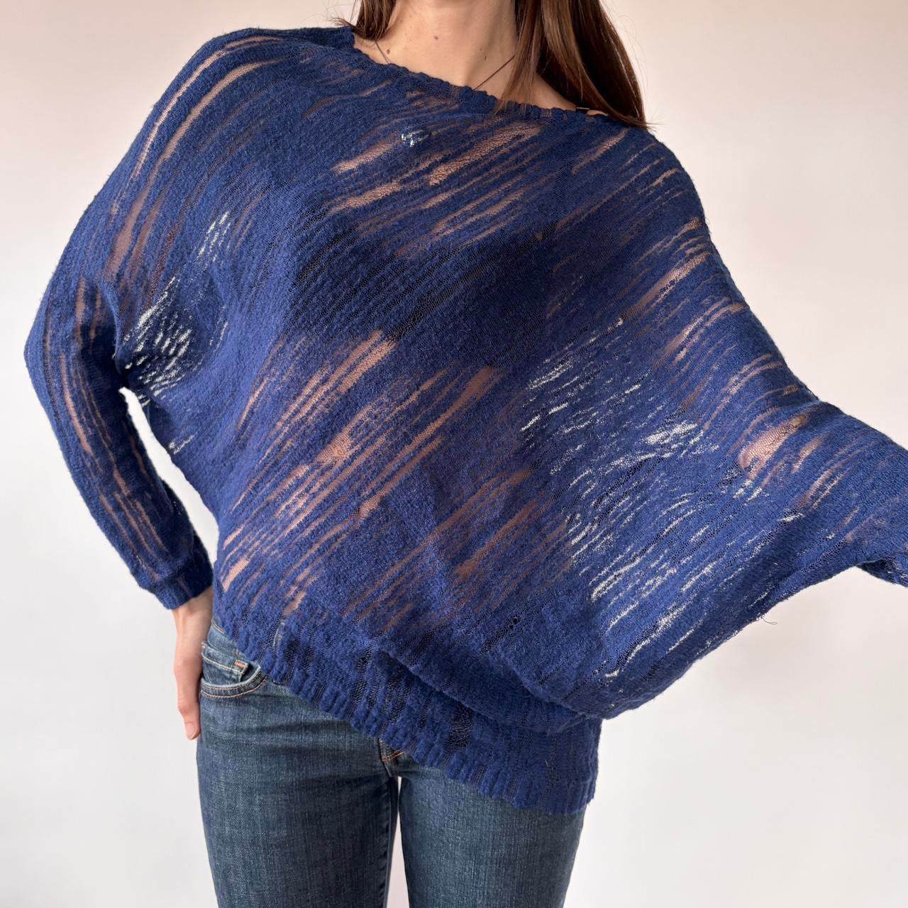 BCBG Asymmetric Slouchy Knit Top (XS/S)