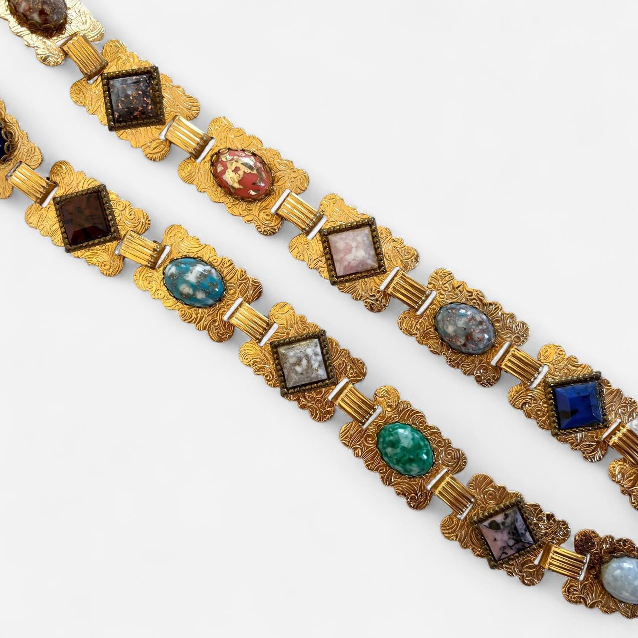 Vintage Gemstone Chain Belt