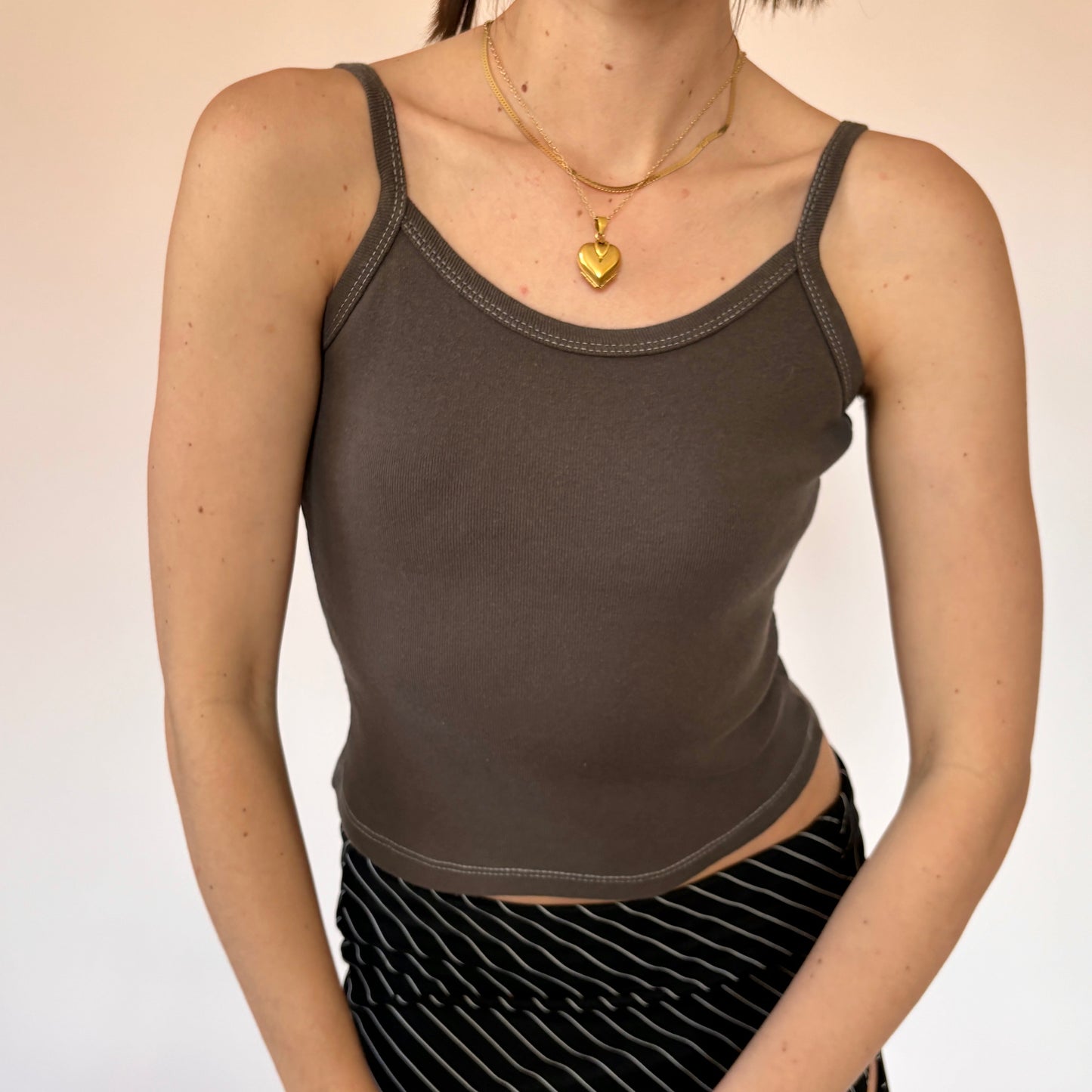 90s Slate Cotton Tank (XS)