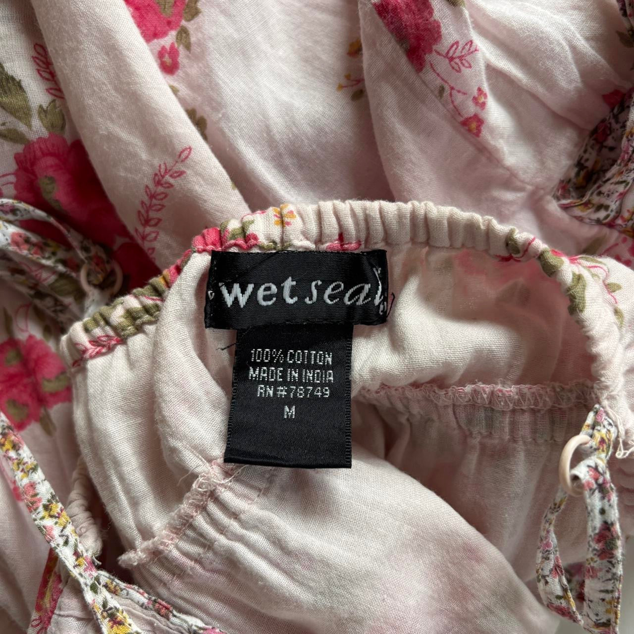 Y2K Floral Babydoll Top (XS-M)