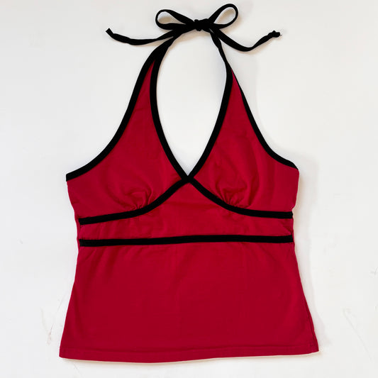 90s Red Halter Tank (S/M)