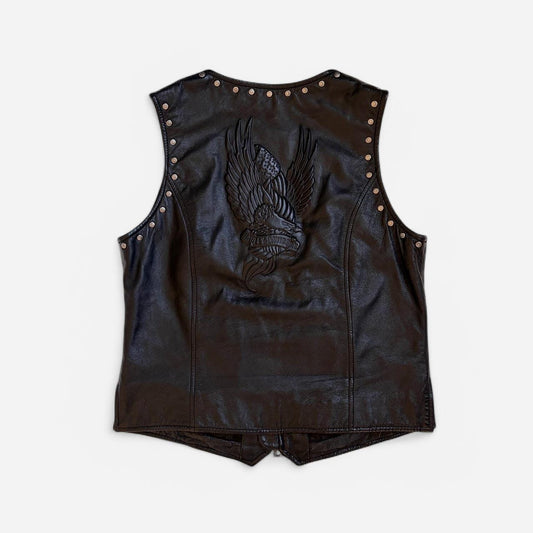 Harley Davidson Studded Leather Vest (S/M)