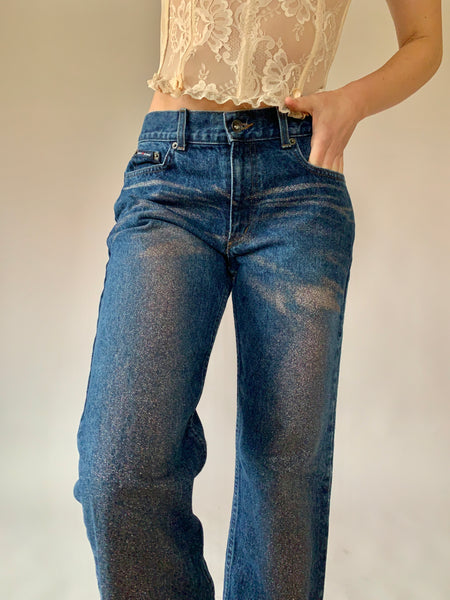 DKNY Glitter Jeans - Small