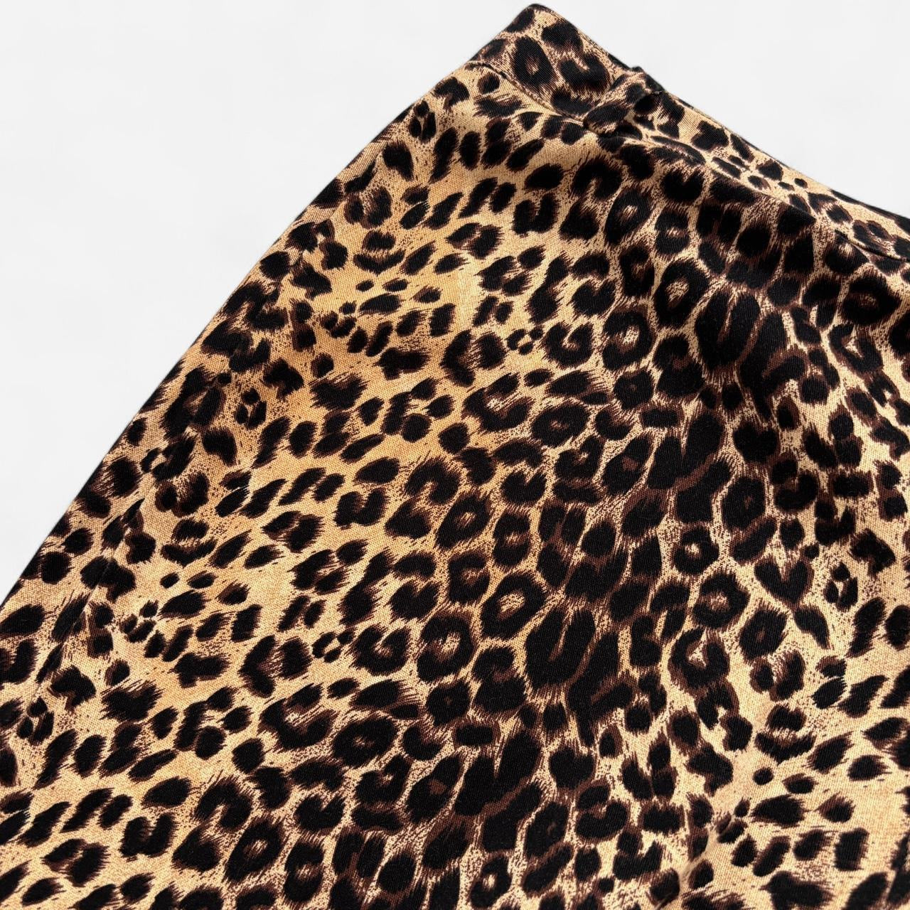 90s Leopard Print Pants (M)