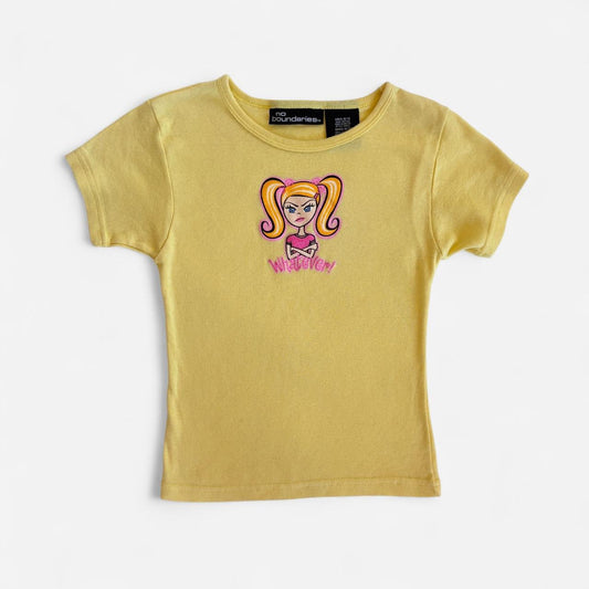 Y2K Whatever! Baby Tee (XS)