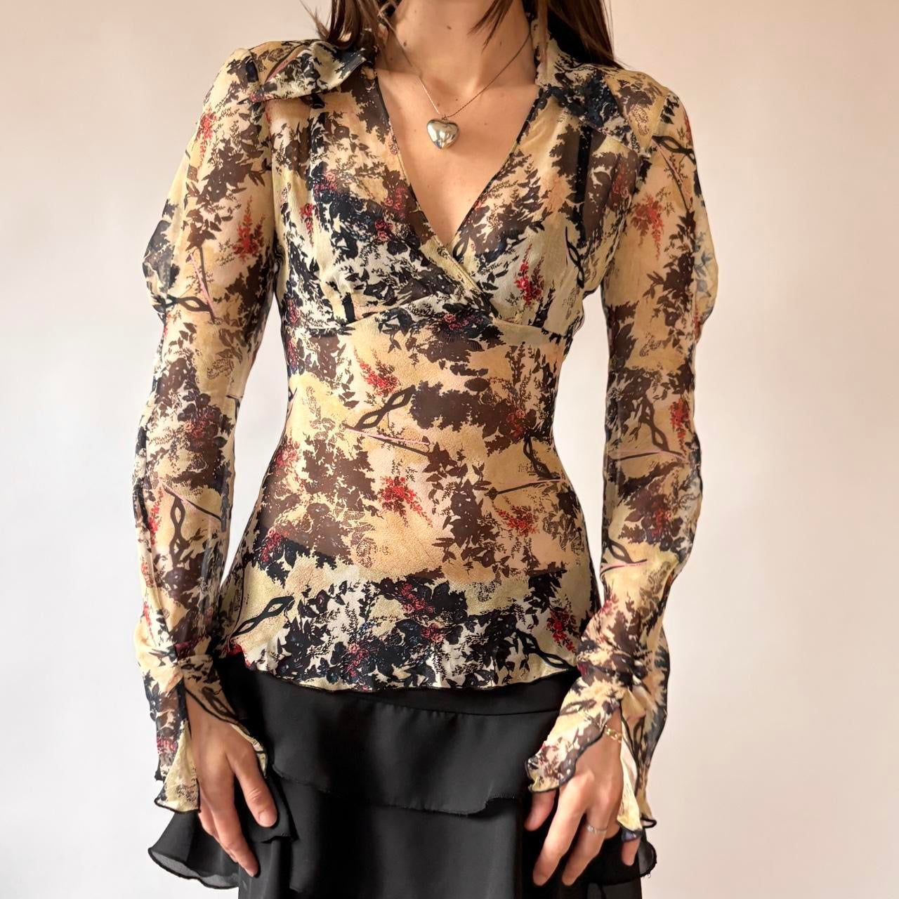 Diane Von Furstenberg Silk Blouse (S)