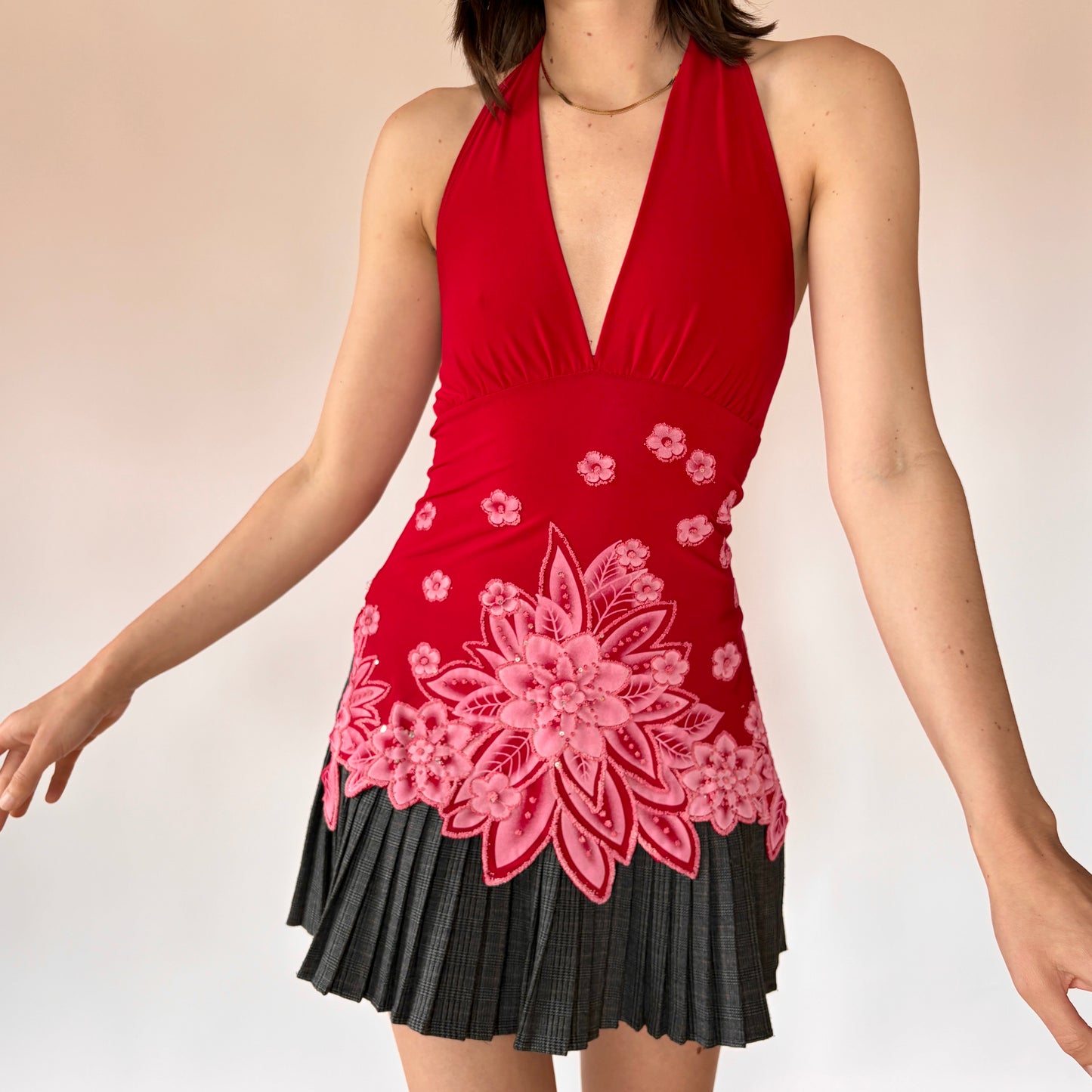 Y2K Cherry Blossom Halter (XS/S)