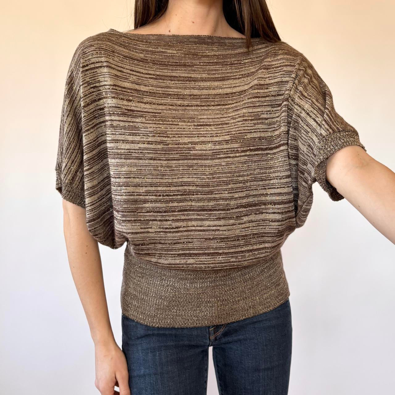 Y2K Slouchy Knit Top (M/L)