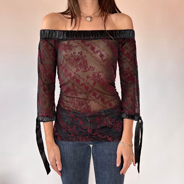 Charlotte Russe Off Shoulder Top (S)
