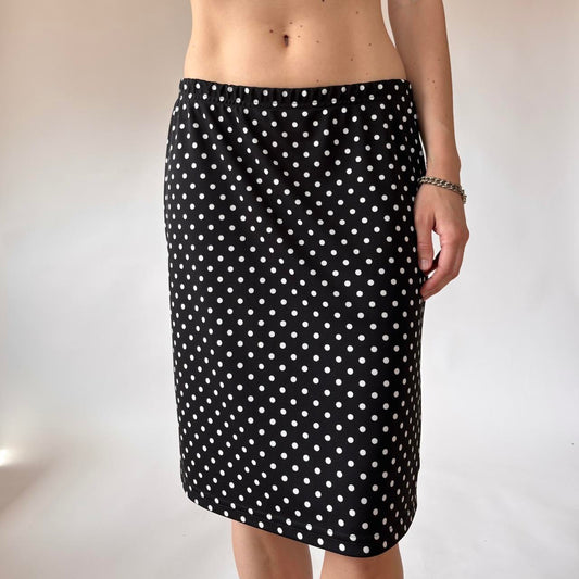 90s Polka Dot Midi Skirt (S/M)
