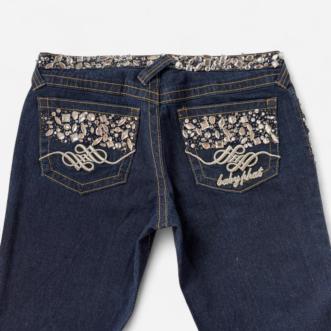 Y2K Baby Phat Bejeweled Jeans (S/M)