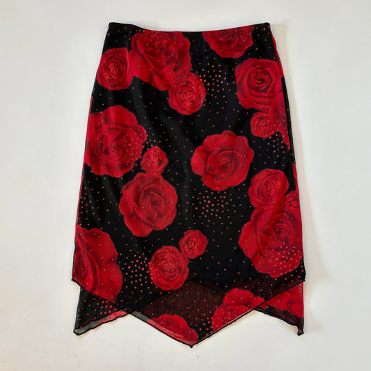 90s Mesh Rose Midi (XS)