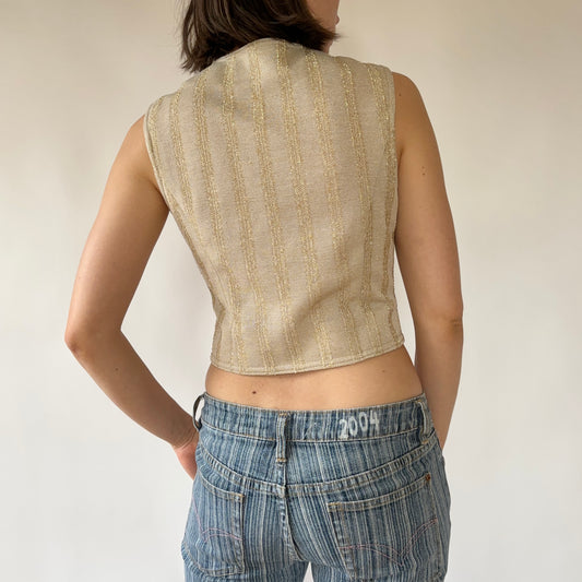 70s Glitter Vest (S)