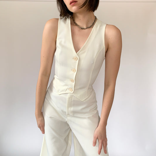 Vintage 1970s Three-Piece Suit (XXS)