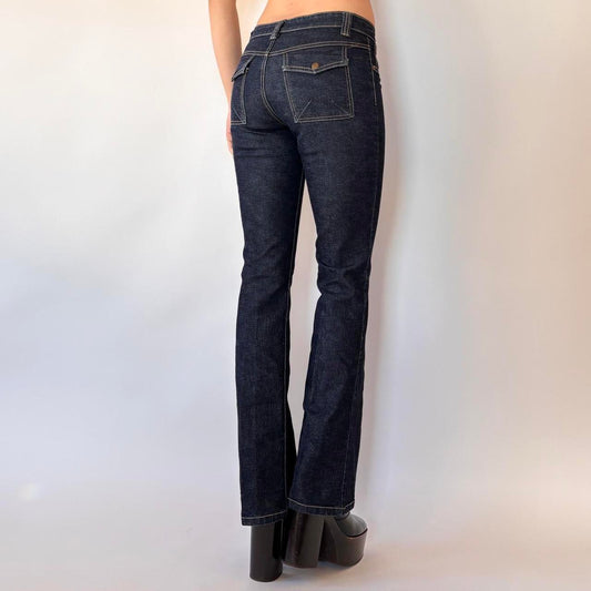 Y2K Low Rise Bootcut Jeans (XS)