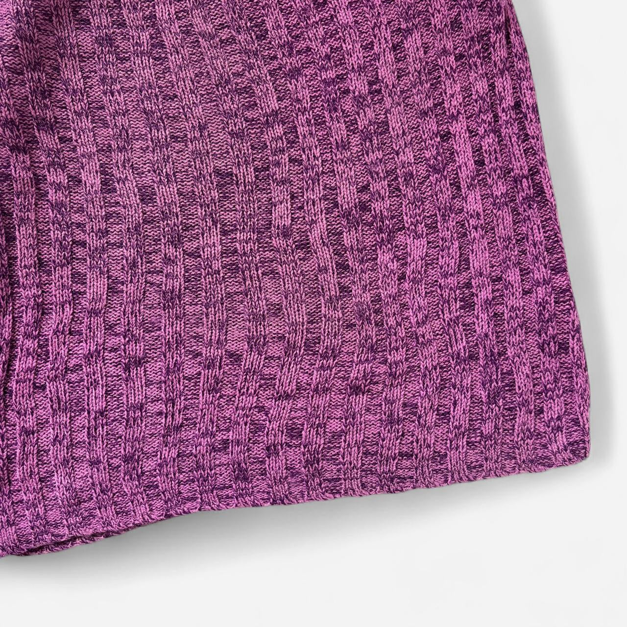 Y2K Rave Purple Turtleneck Sweater (S)