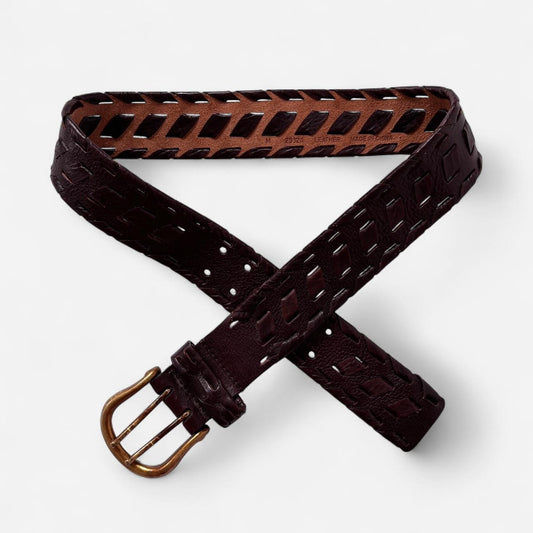 Woven Leather Belt