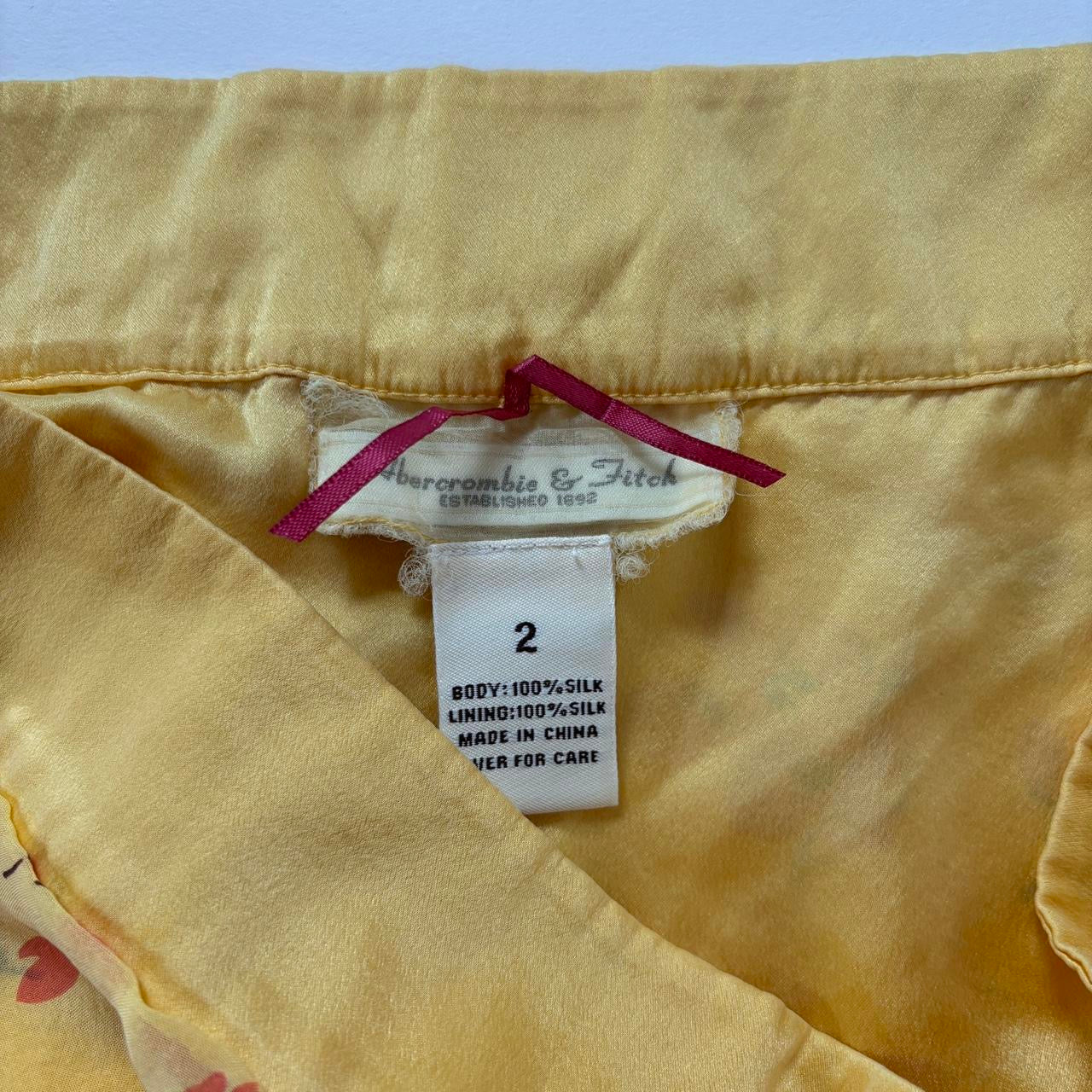 2000s Abercrombie & Fitch Silk Mini (XS/S)