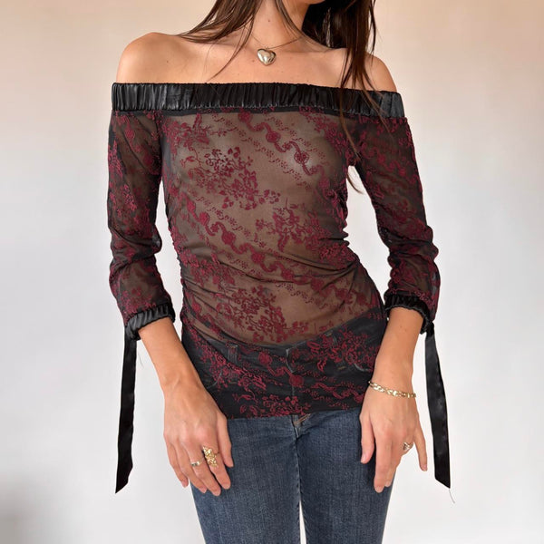 Charlotte Russe Off Shoulder Top (S)