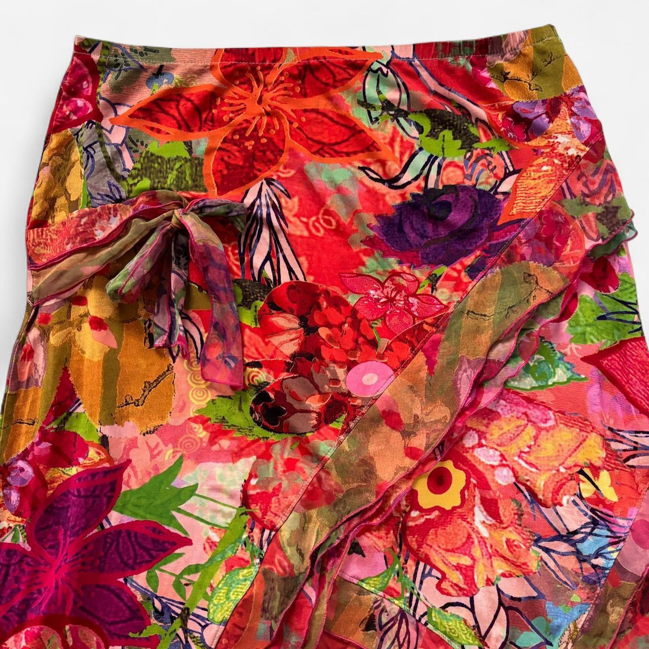 Colorful Graphic Printed Skirt (S/M)
