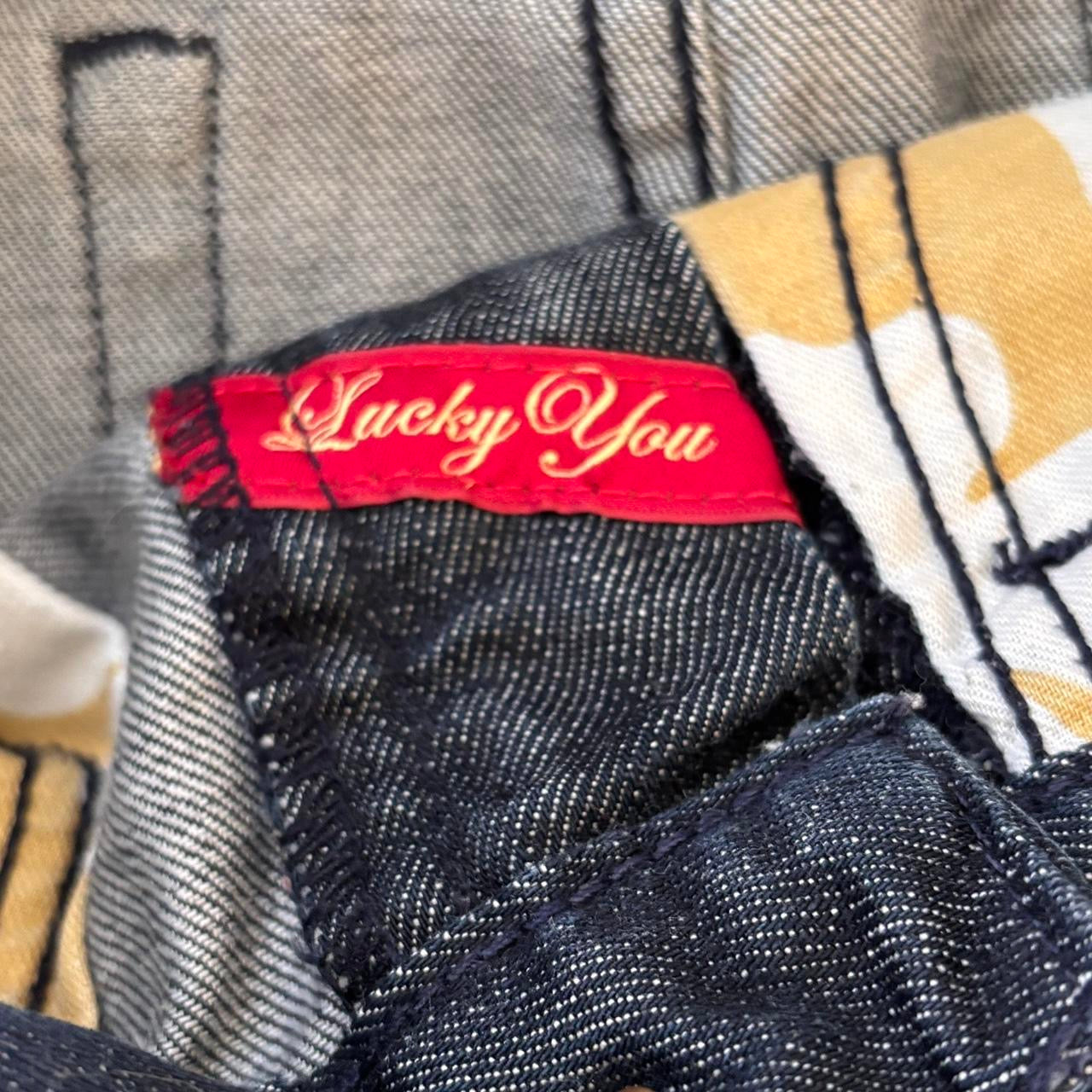 Lucky Dark Wash Denim Mini Skirt (XS)