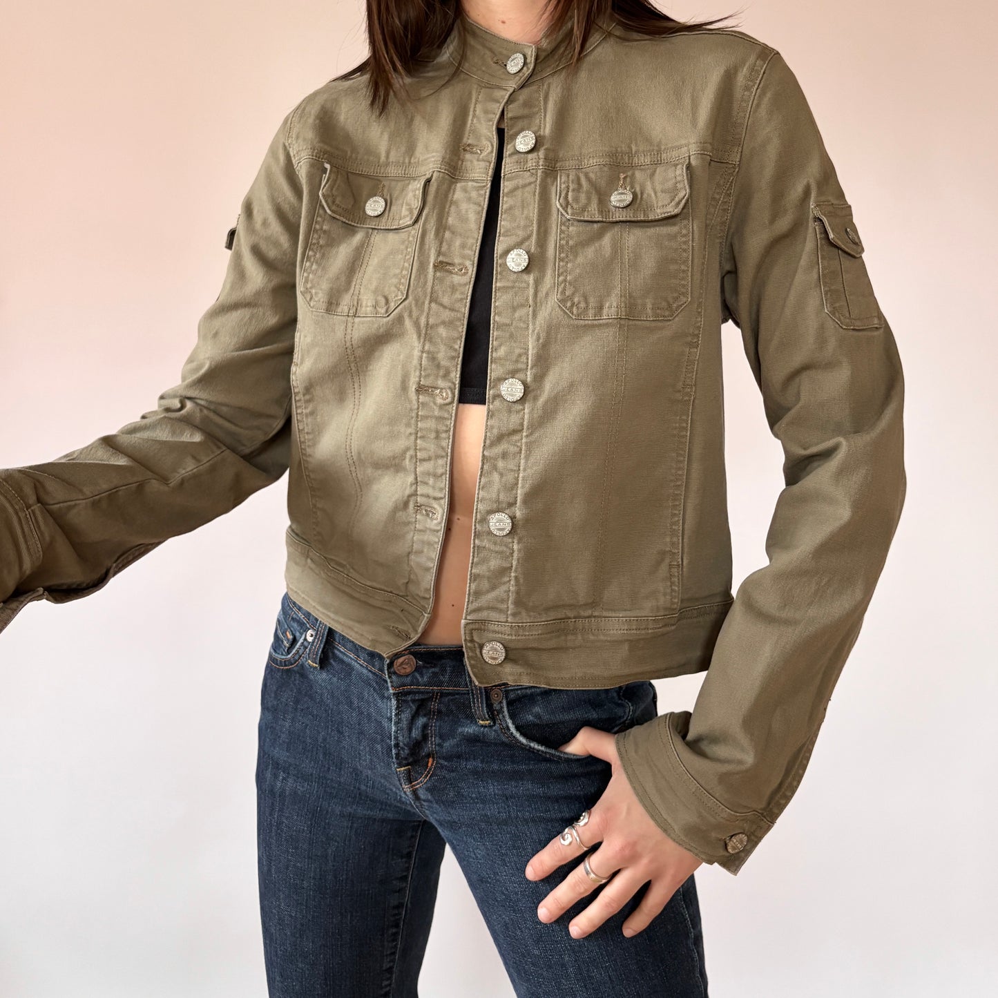 Y2K Cargo Jacket (S)