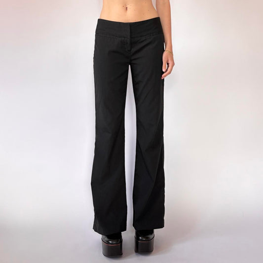 2000s Low Rise Pinstripe Trousers (S)