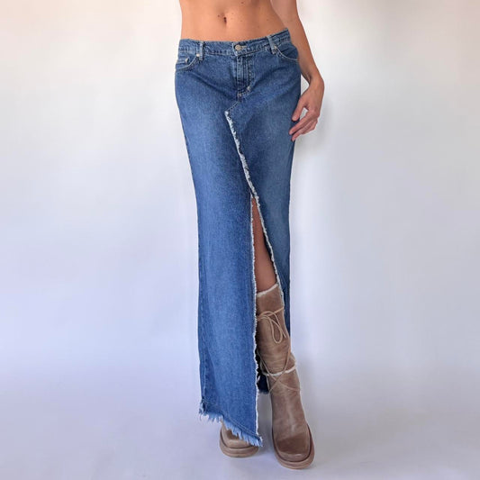 90s Denim Maxi Skirt (M/L)
