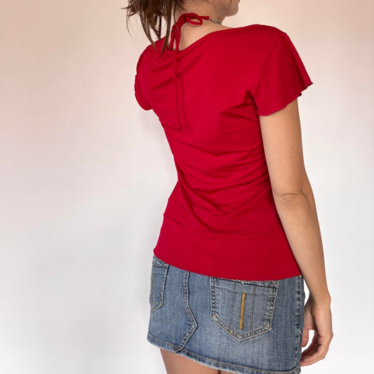 Y2K Slinky Red Top (L)