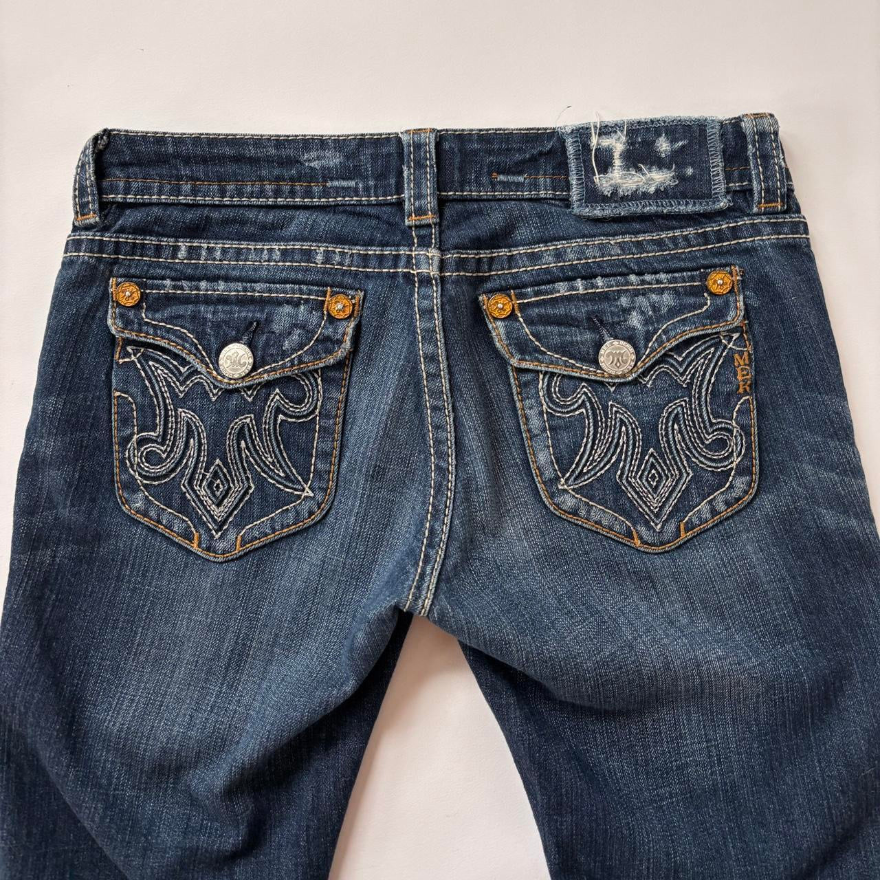 Y2K Mek Low Rise Bootcut Jeans (S/M)
