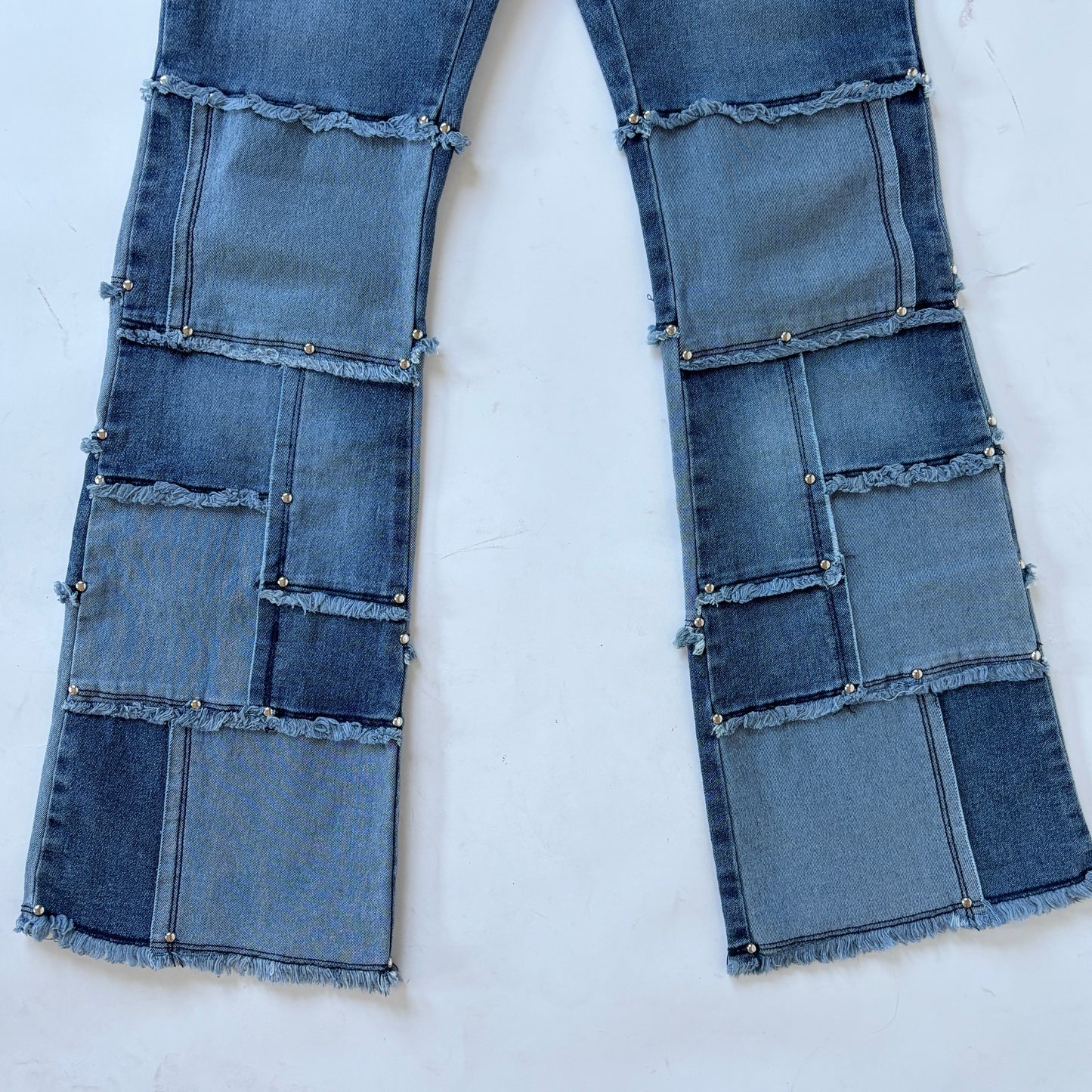 2000s Patchwork Jeans (XS)