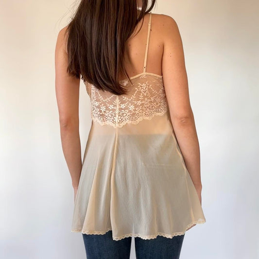 2000 Victoria’s Secret Silk Split Front Mini Slip (S)