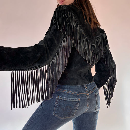 80s Wilson’s Leather Fringe Jacket (S)
