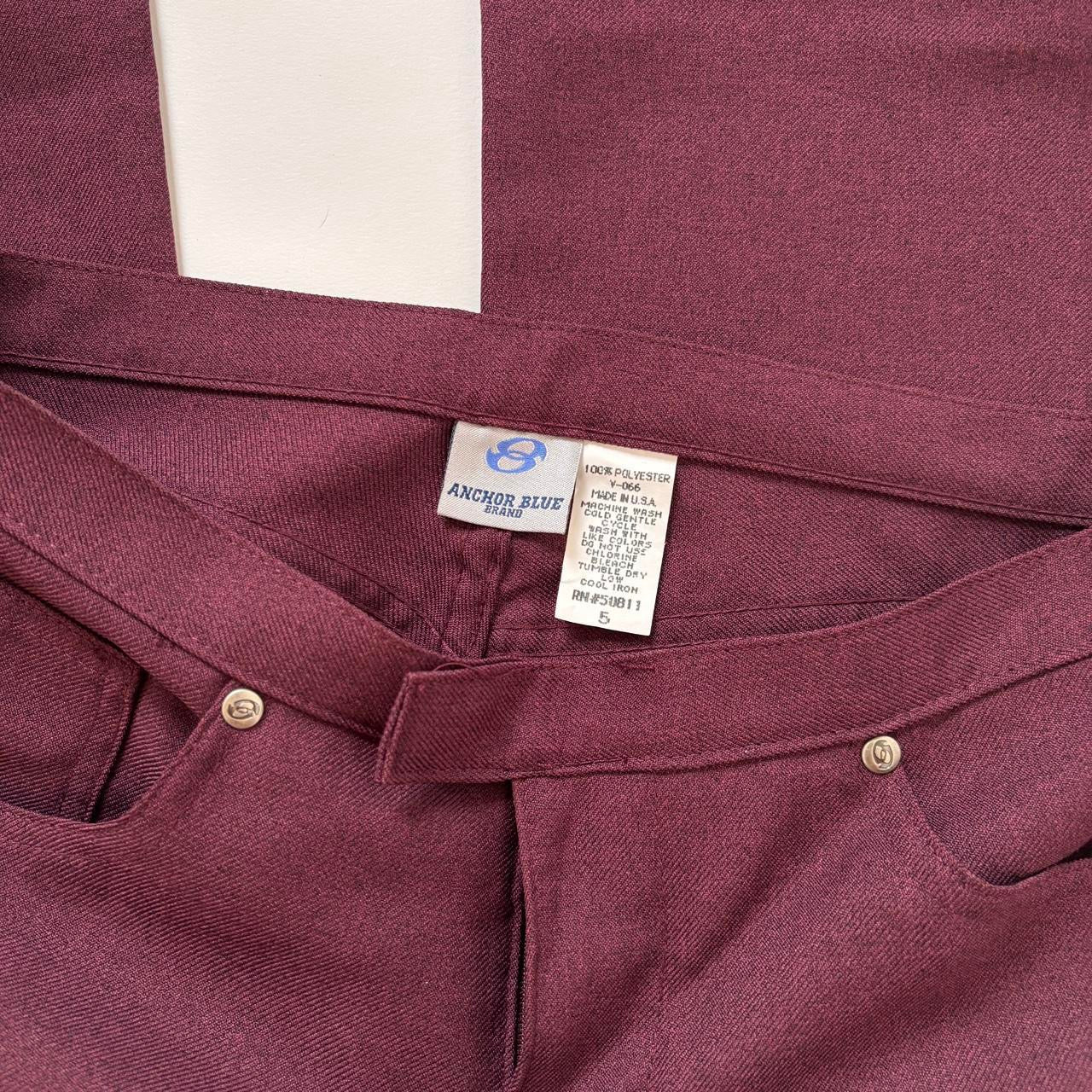 90s Anchor Blue Flare Pants (XS)