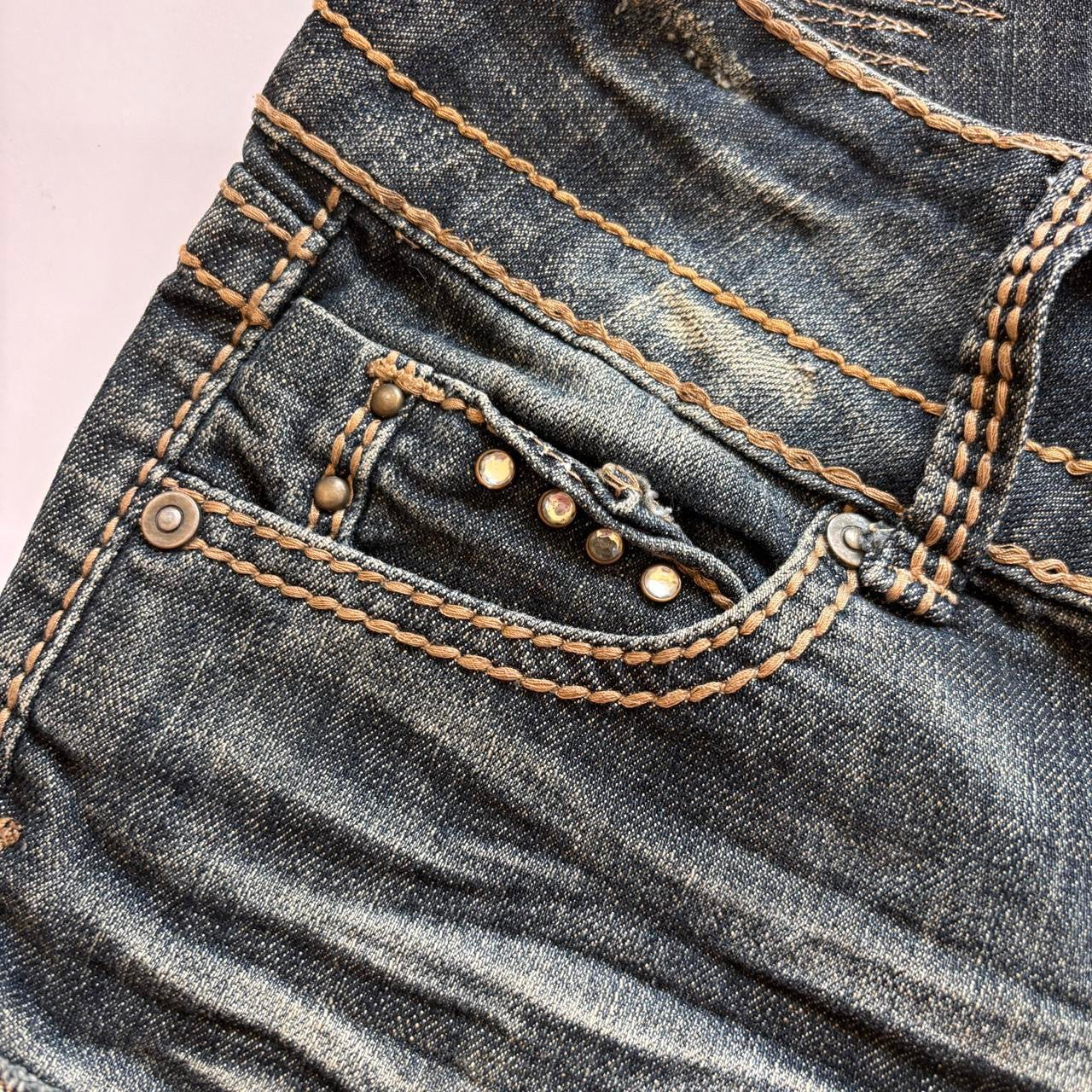 Y2K Low Rise Denim Shorts (M)